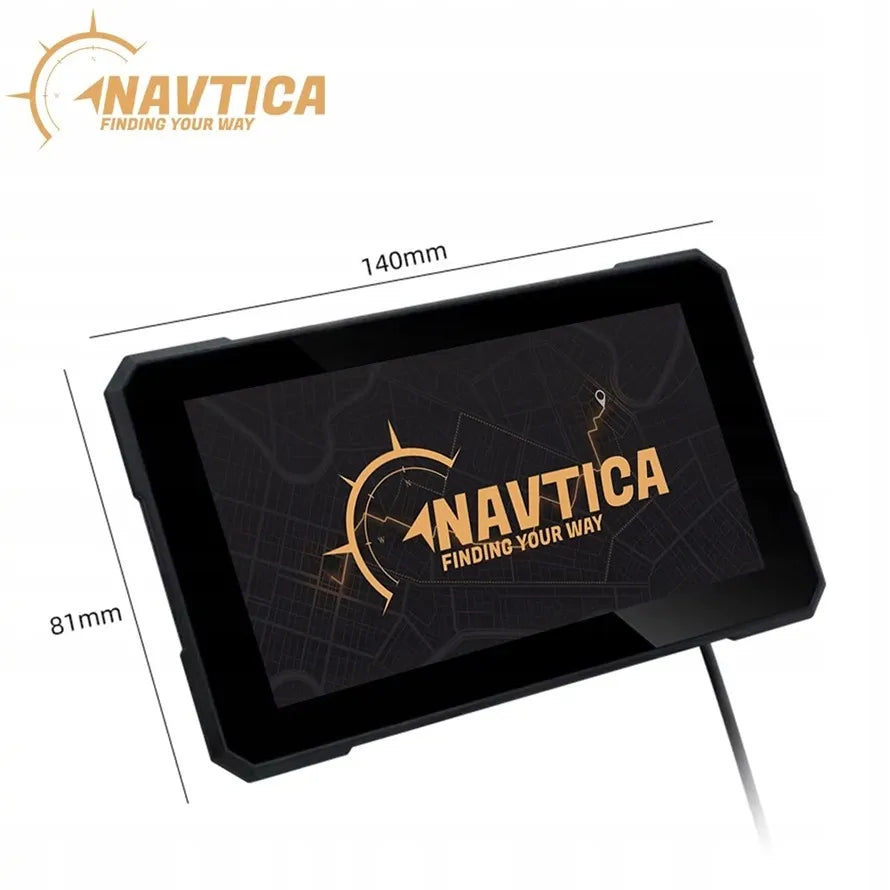 NAVTICA Saturn 5 colių išmanusis motociklo ekranas su belaidžiu „CarPlay“ ir „Android Auto“