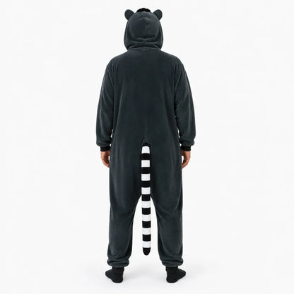 „nerd hunters“ lemūro kigurumi pižama-kostiumas, XL, 175–185 cm