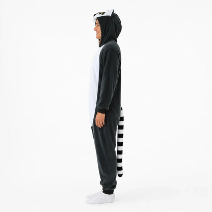 „nerd hunters“ lemūro kigurumi pižama-kostiumas, XL, 175–185 cm