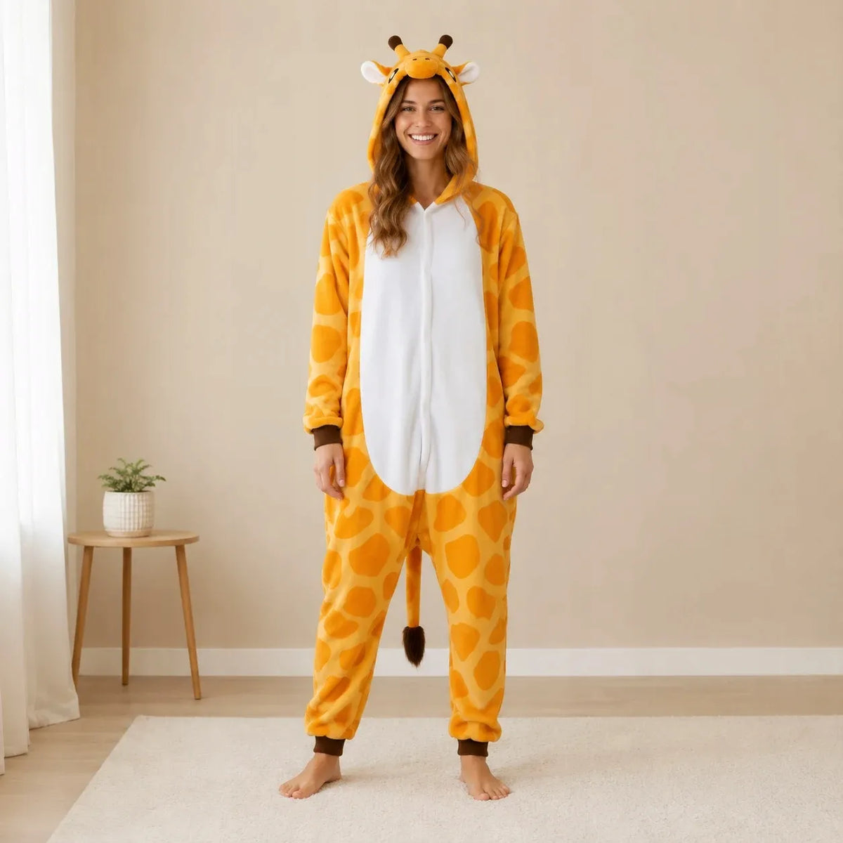 „nerd hunters“ žirafos kigurumi tipo pižama, XL, 175–185 cm