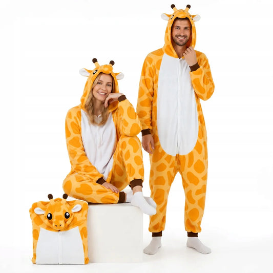 „nerd hunters“ žirafos kigurumi tipo pižama, XL, 175–185 cm