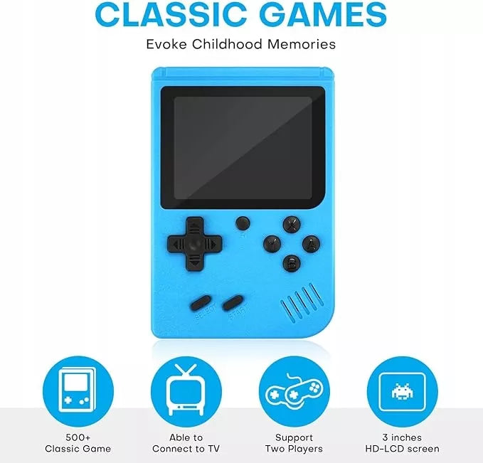 Nešiojama žaidimų konsolė JYSafora Game Boy su 500 žaidimų – puiki gimtadienio dovana