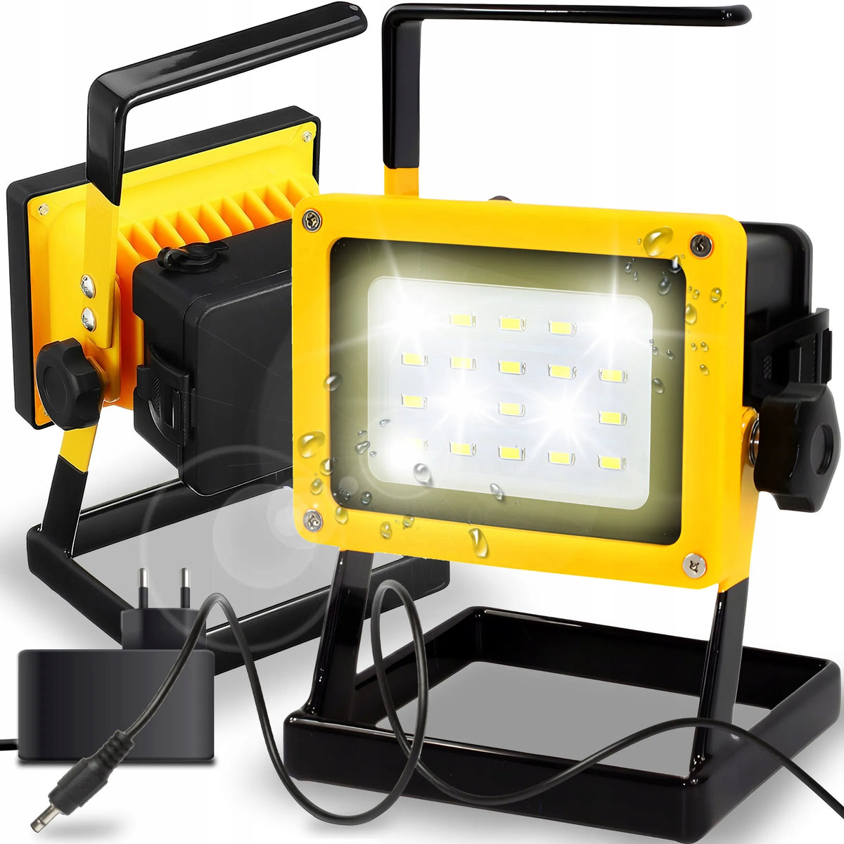 Nešiojamas akumuliatorinis LED darbo ir statybinis prožektorius RETOO 30W