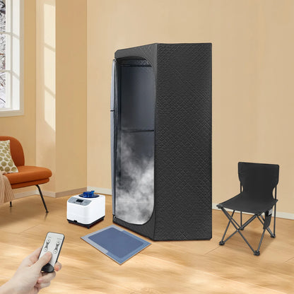 Nešiojamas kombinuotas saunos rinkinys su kėde ir 1350 W garų generatoriumi