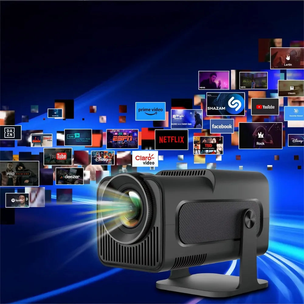 Nešiojamas projektorius HY320 LED WiFi Android TV 4K
