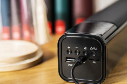 Nešiojamas „Soundbar“ garsiakalbis su žadintuvu „Bluetooth 5.0 Adler“