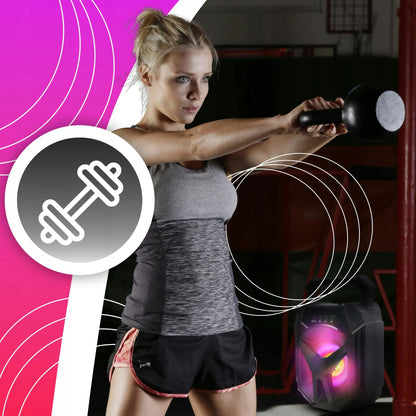 Nešiojamasis belaidis Bluetooth boombox garsiakalbis RETOO RGB USB TF kortelė AUX 400 W