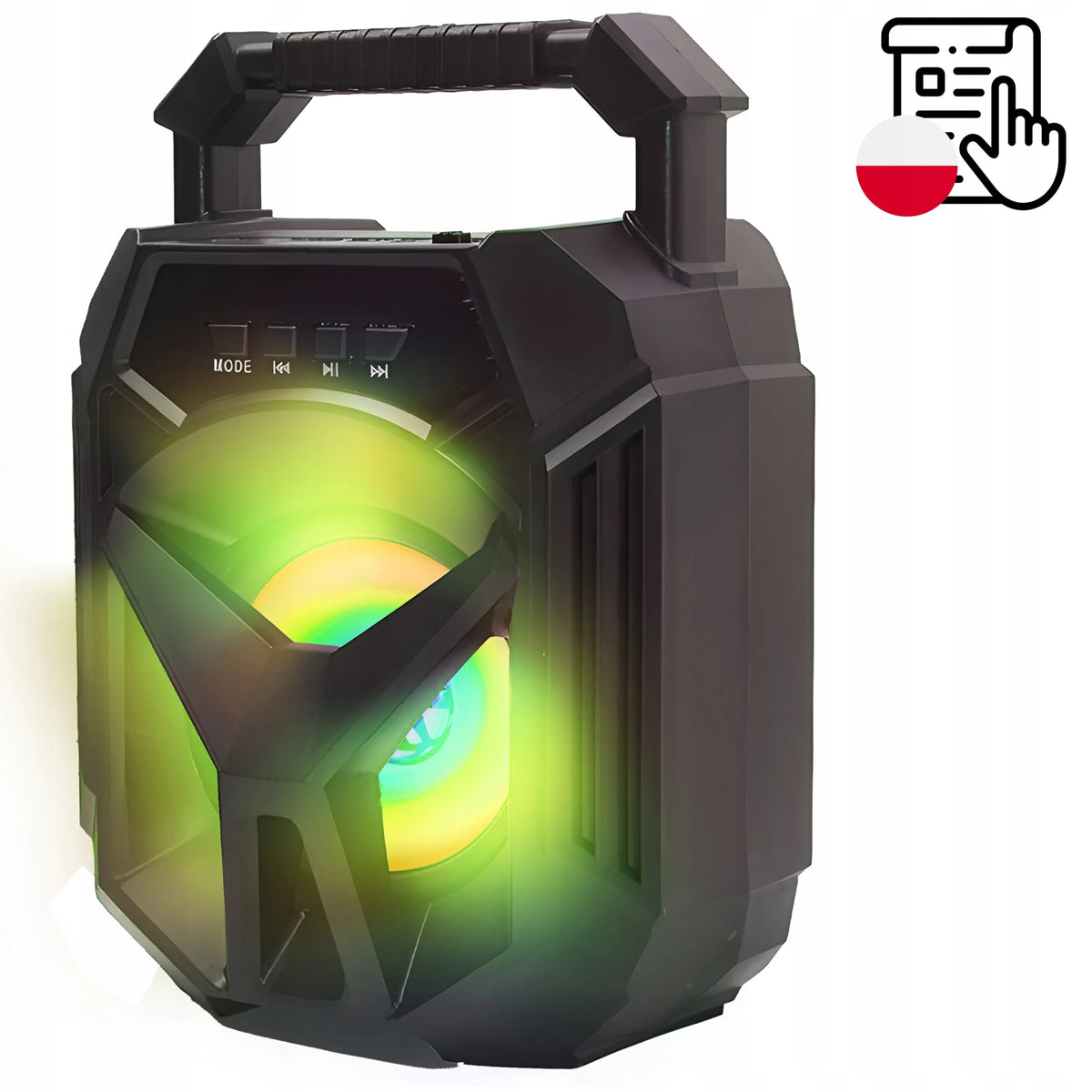 Nešiojamasis belaidis Bluetooth boombox garsiakalbis RETOO RGB USB TF kortelė AUX 400 W