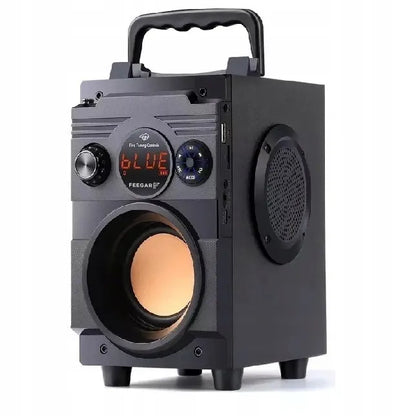 Nešiojamoji „Bluetooth“ kolonėlė Feegar ShowJet su karaoke mikrofonu, 3,5 mm AUX