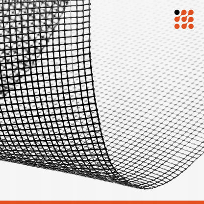 NextHook JUODAS tinklas metrais 1,4m x 1m MOSKITINIS tinklelis iš stiklo pluošto