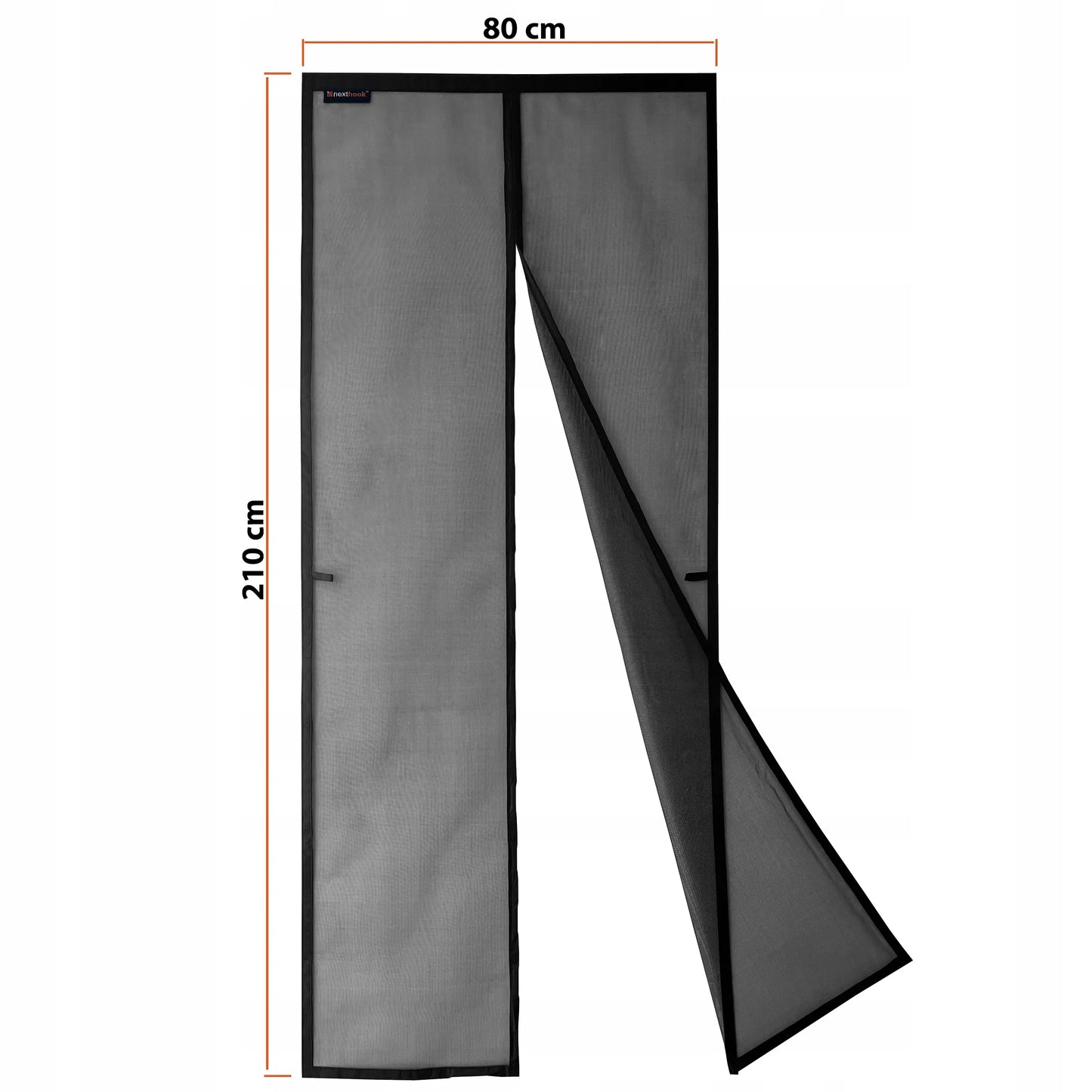 NextHook stiklo pluošto tinklelis nuo vabzdžių durims su magnetais 80x210