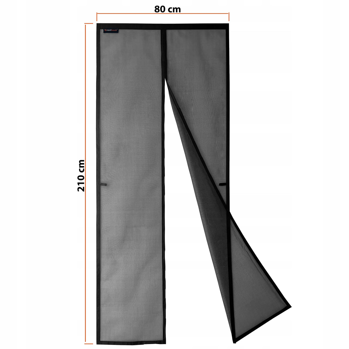 NextHook stiklo pluošto tinklelis nuo vabzdžių durims su magnetais 80x210