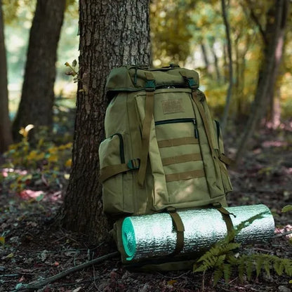 NILS CAMP Magnum 100L žalia taktinė kuprinė NC1785