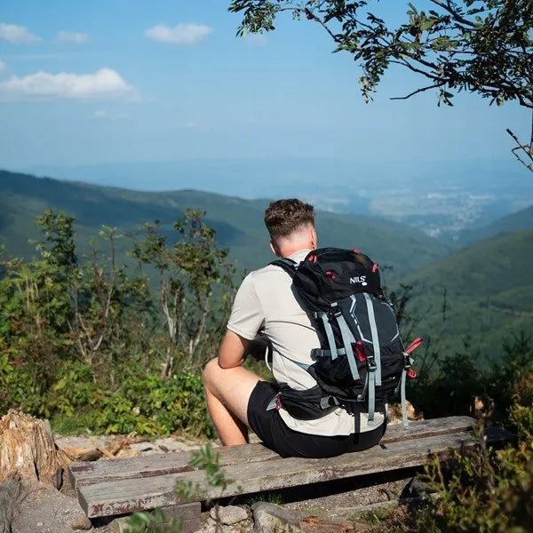 „Nils Camp Northlake NC1993“ turistinė kuprinė, juoda, 30+10 l
