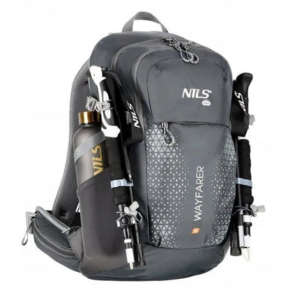 „Nils Camp Wayfarer“ pilka turistinė kuprinė, 35 l, NC1925