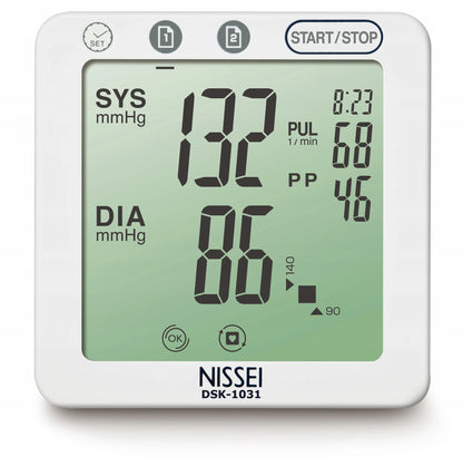 Nissei DSK-1031 žasto kraujospūdžio matuoklis su maitinimo adapteriu