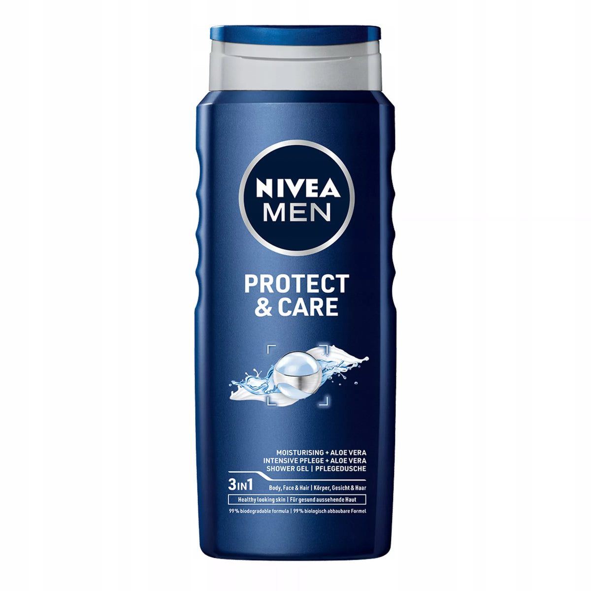 NIVEA MEN vyriškas dušo gelis – kūno prausiklis 500ml x5 + DOVANA