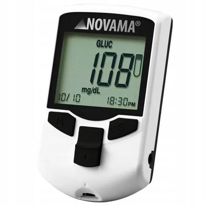 NOVAMA Gliukomatis MULTICHECK PRO+ CHOLESTEROLIS ŠLAPIMO RŪGŠTIS GLIUKOZĖ CUKRUS