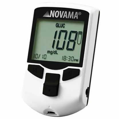 NOVAMA Gliukomatis MULTICHECK PRO+ CHOLESTEROLIS ŠLAPIMO RŪGŠTIS GLIUKOZĖ CUKRUS