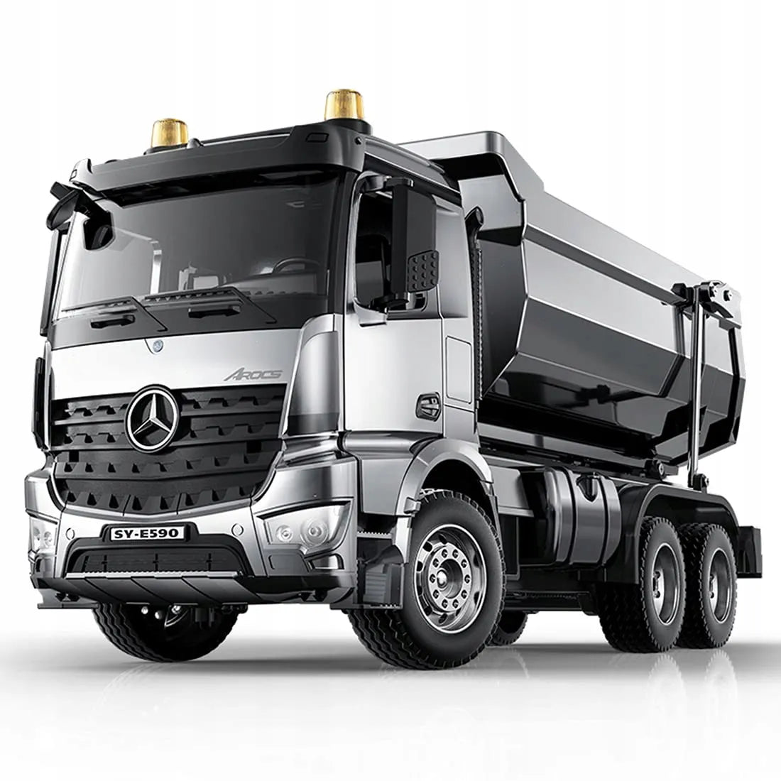 Nuotoliniu būdu valdoma metalinė savivartė „Mercedes Arocs“, 1:20 mastelis