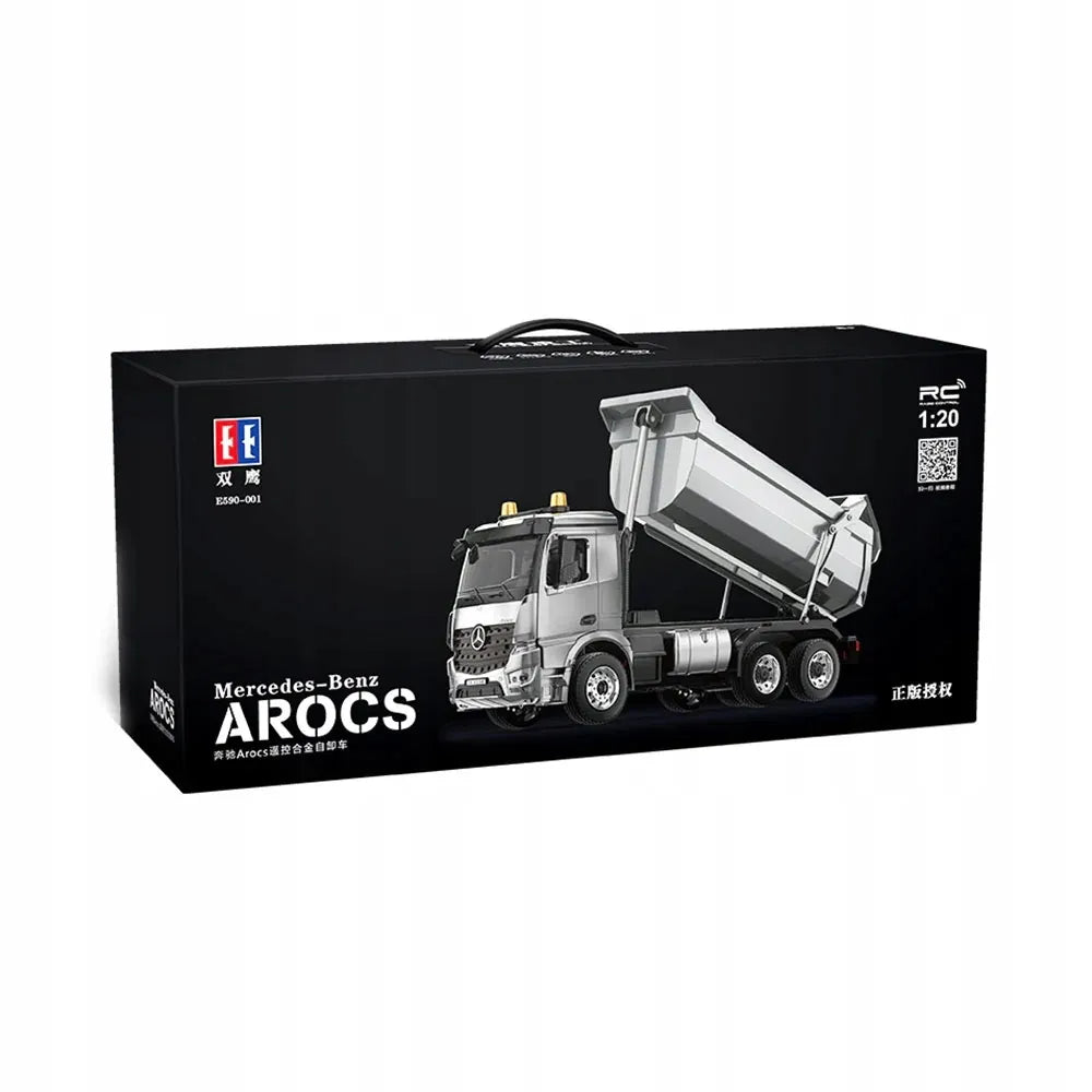 Nuotoliniu būdu valdoma metalinė savivartė „Mercedes Arocs“, 1:20 mastelis
