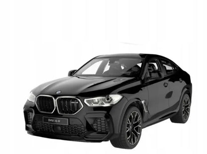 Nuotoliniu būdu valdomas automobilis BMW X6 M, 1:14, su LED žibintais, juodas