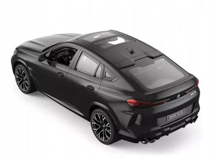 Nuotoliniu būdu valdomas automobilis BMW X6 M, 1:14, su LED žibintais, juodas