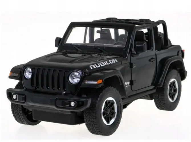 Nuotoliniu būdu valdomas automobilis Coil Jeep Wrangler RS, juodas, 1:14