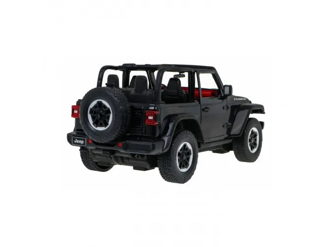 Nuotoliniu būdu valdomas automobilis Coil Jeep Wrangler RS, juodas, 1:14