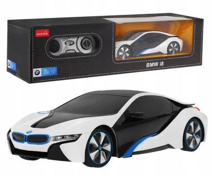 Nuotoliniu būdu valdomas automobilis Rastar BMW i8-UV su LED žibintais