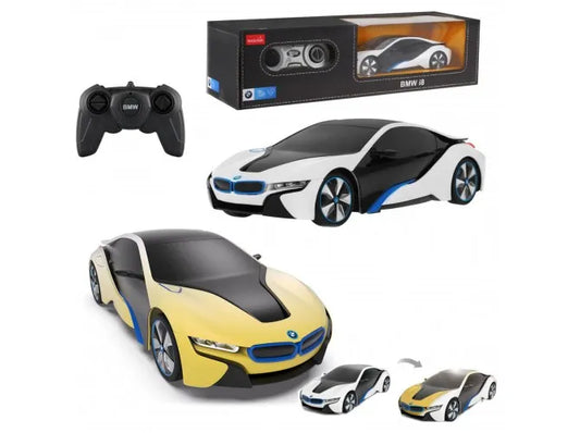 Nuotoliniu būdu valdomas automobilis Rastar BMW i8-UV su LED žibintais