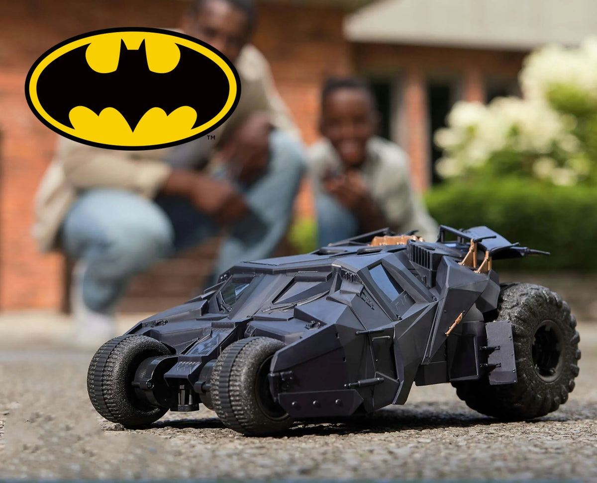 Nuotoliniu būdu valdomas „Batmobile Tumbler“ automobilis DC Comics, „Batman“