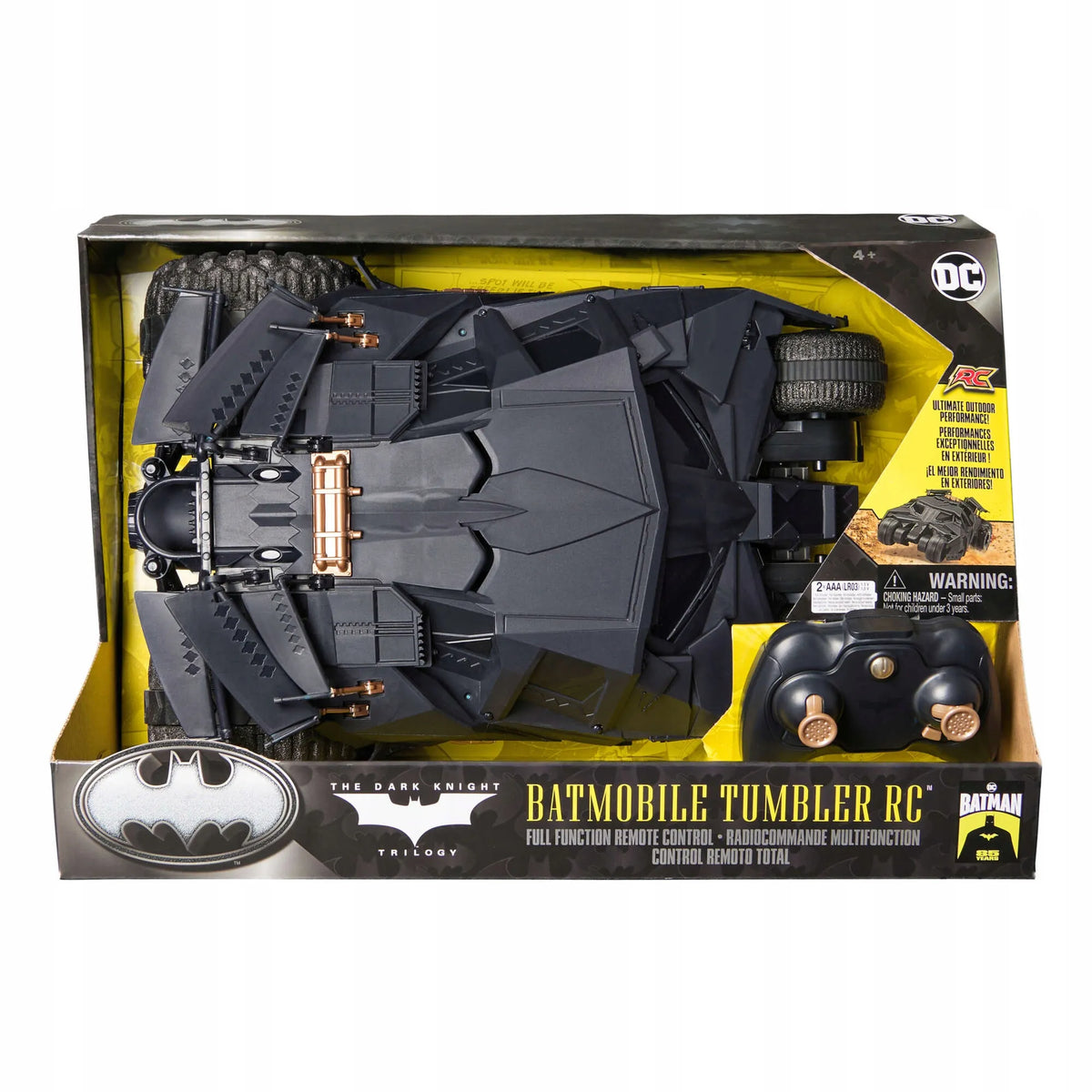 Nuotoliniu būdu valdomas „Batmobile Tumbler“ automobilis DC Comics, „Batman“