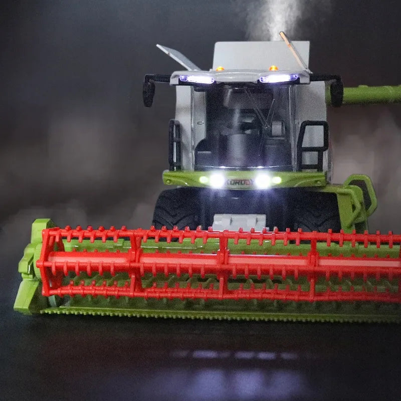 Nuotoliniu būdu valdomas kombainas RC, žaislas su dūmų efektu, šviesa ir garsais, 1:24, COIL