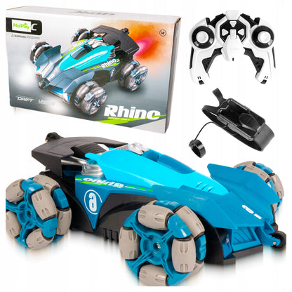Nuotoliniu būdu valdomas RC automobilis „MalPlay“ su gestų valdymu, driftu, 360° apsisukimu, 4×4 pavara ir šviesomis