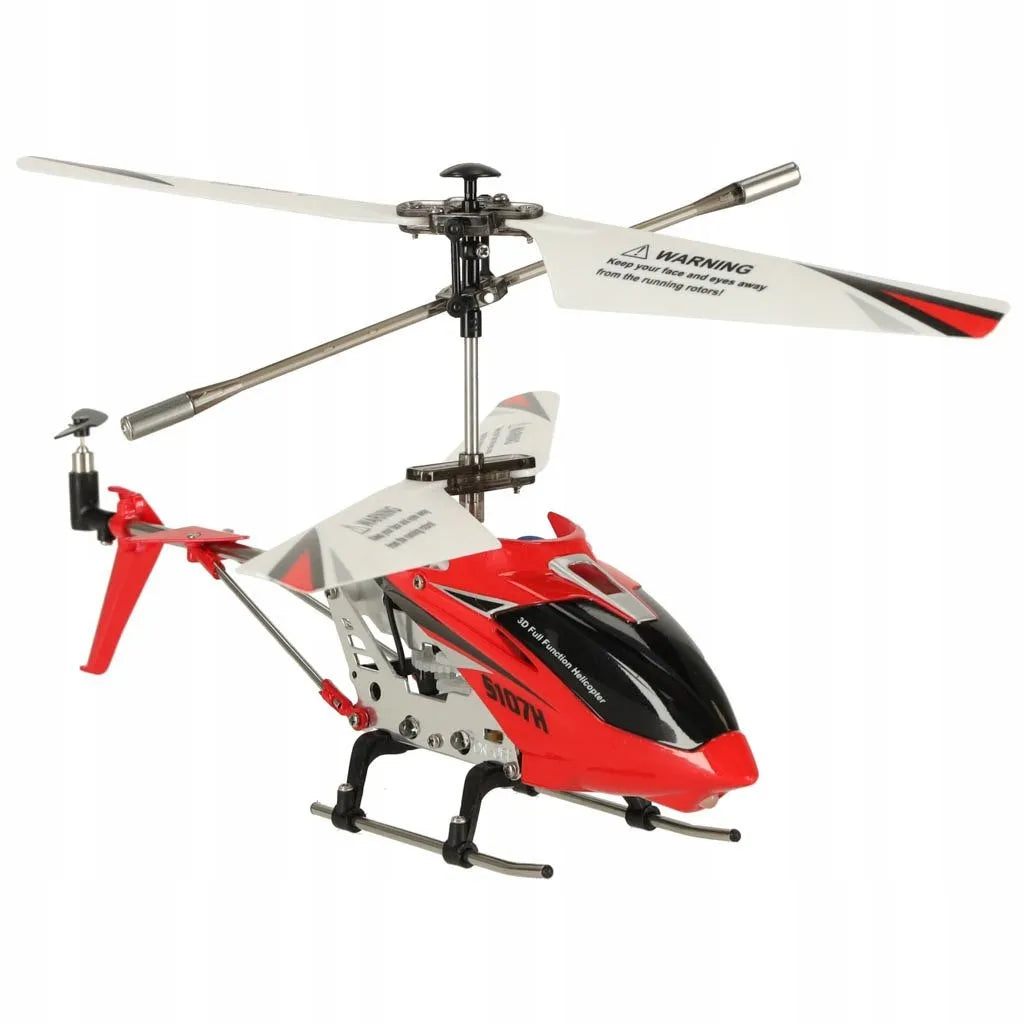 Nuotoliniu būdu valdomas sraigtasparnis SYMA S107H 2,4 GHz RTF, raudonas