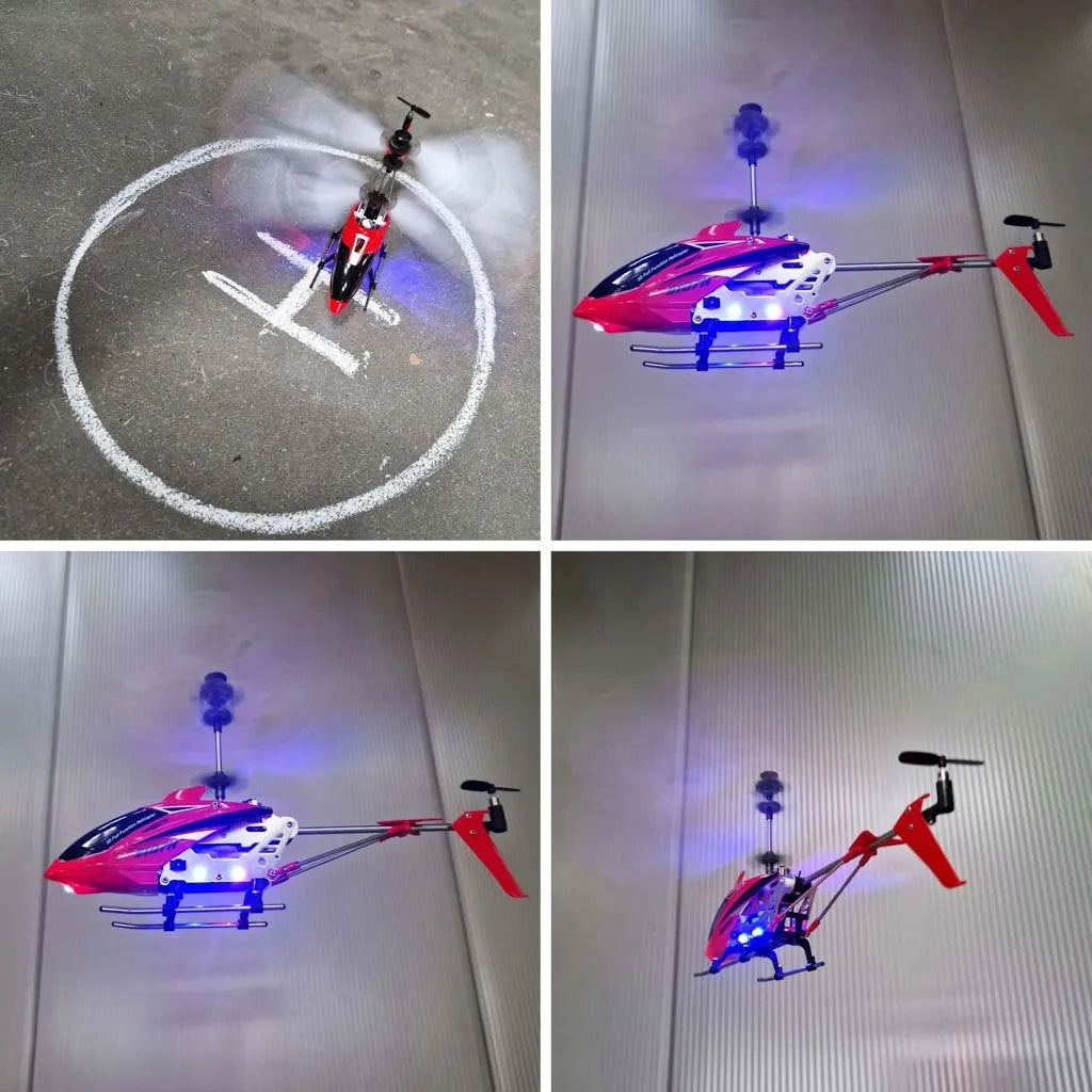 Nuotoliniu būdu valdomas sraigtasparnis SYMA S107H 2,4 GHz RTF, raudonas