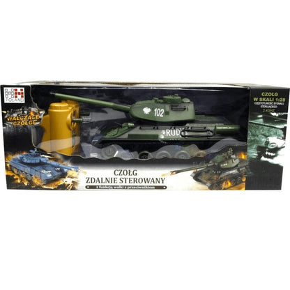 Nuotoliniu būdu valdomas tankas „Rudy 102“ T-34, su akumuliatoriumi