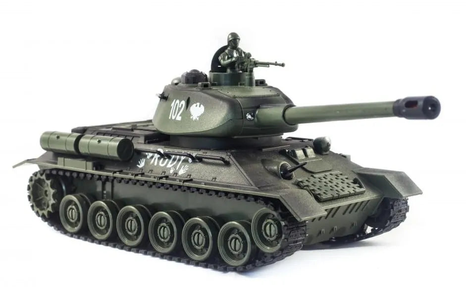 Nuotoliniu būdu valdomas tankas „Rudy 102“ T-34, su akumuliatoriumi