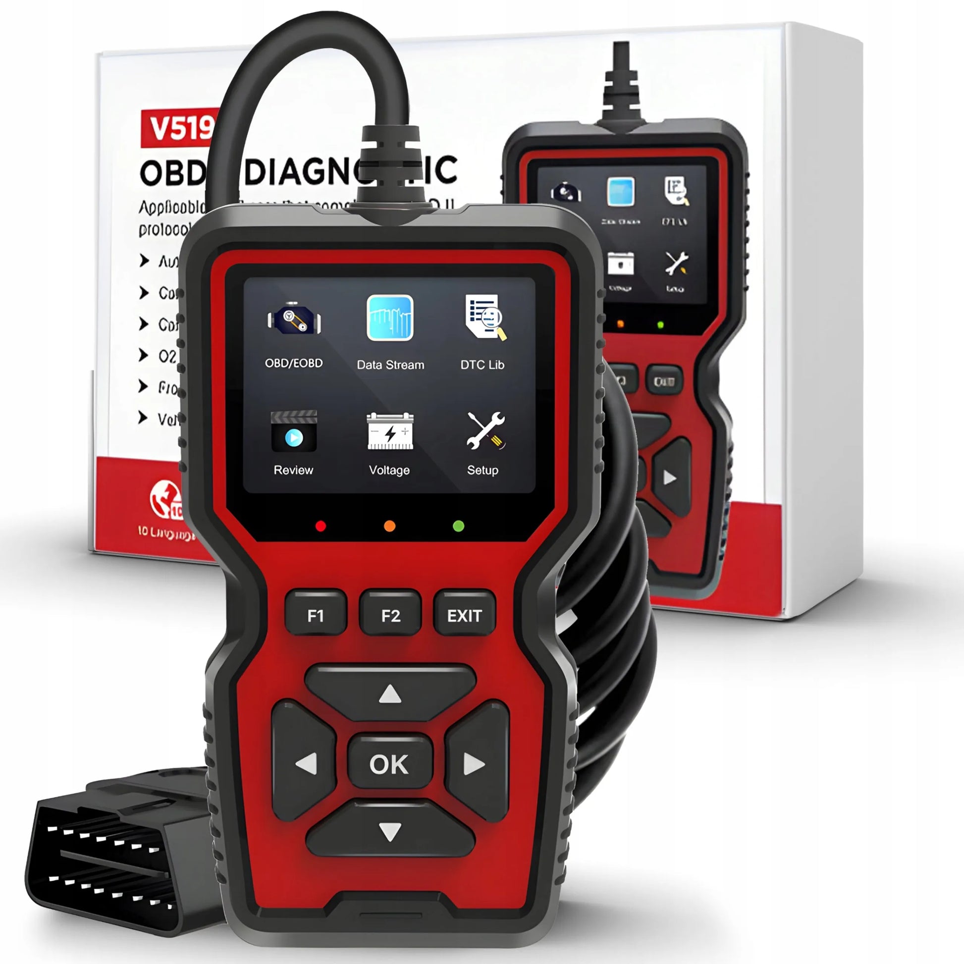 OBD2 diagnostinis testeris, universalus automobilio skeneris RETOO
