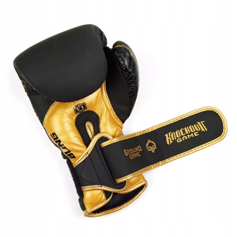 Odinės bokso pirštinės Ground Game Bling treniruotėms - 12 oz