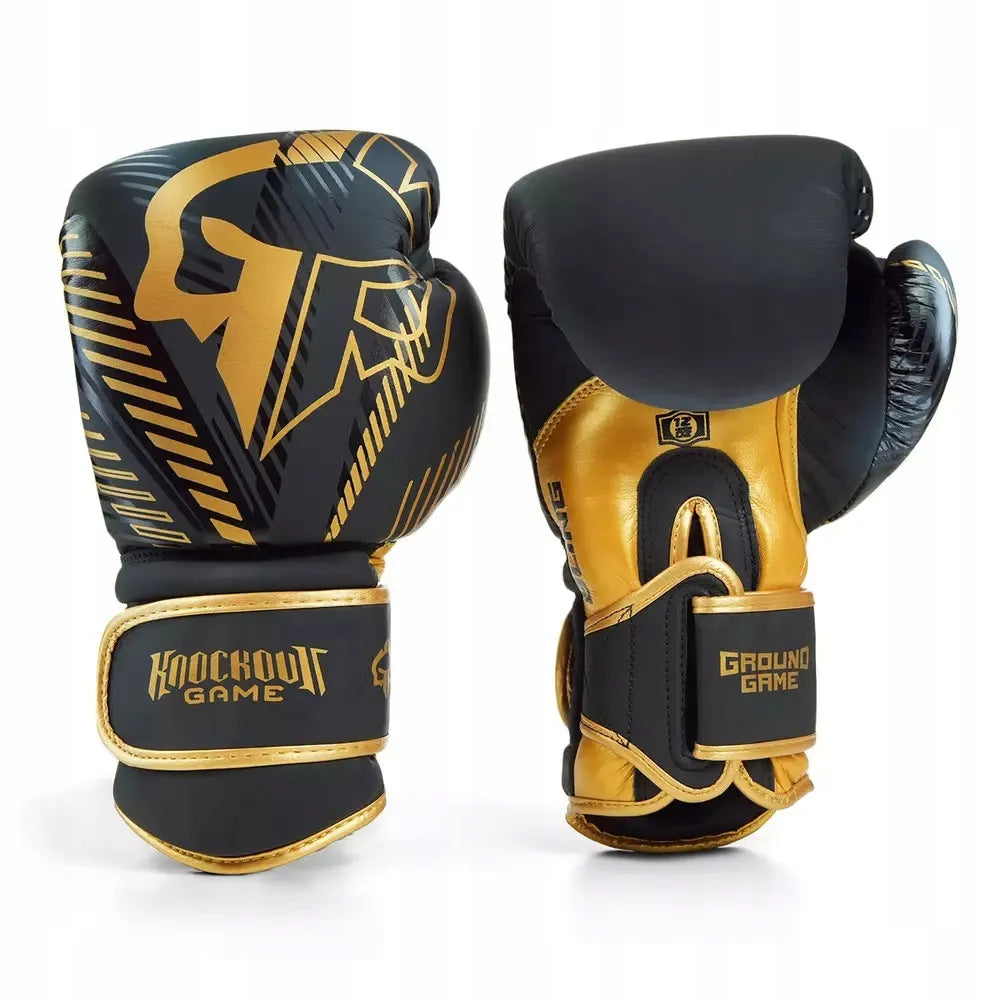 Odinės bokso pirštinės Ground Game Bling treniruotėms - 12 oz
