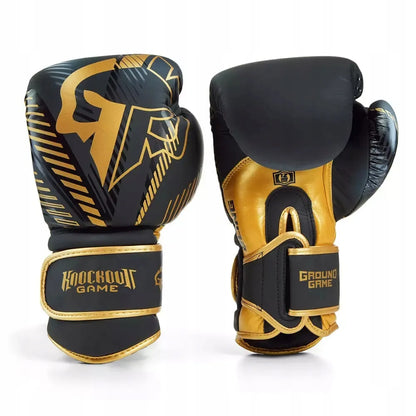 Odinės bokso pirštinės Ground Game Bling treniruotėms - 12 oz