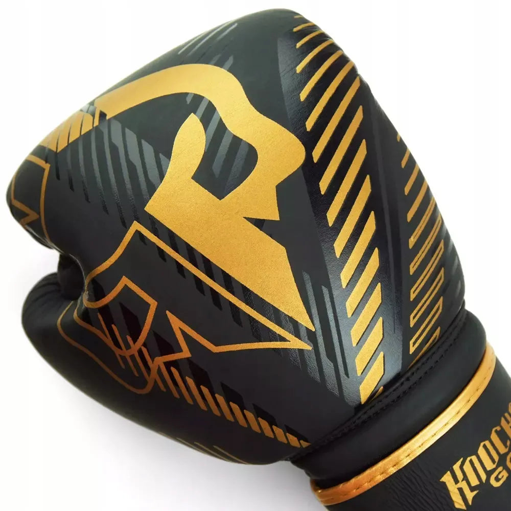 Odinės bokso pirštinės Ground Game Bling treniruotėms - 12 oz