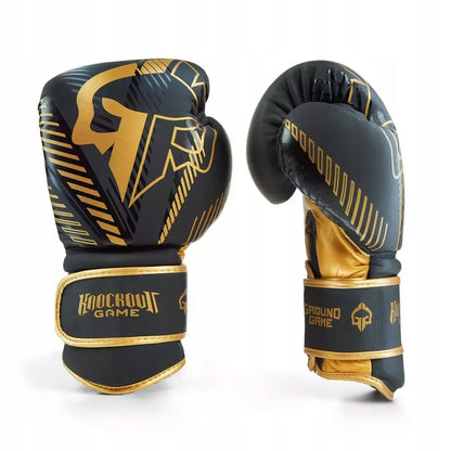 Odinės bokso pirštinės Ground Game Bling treniruotėms - 12 oz