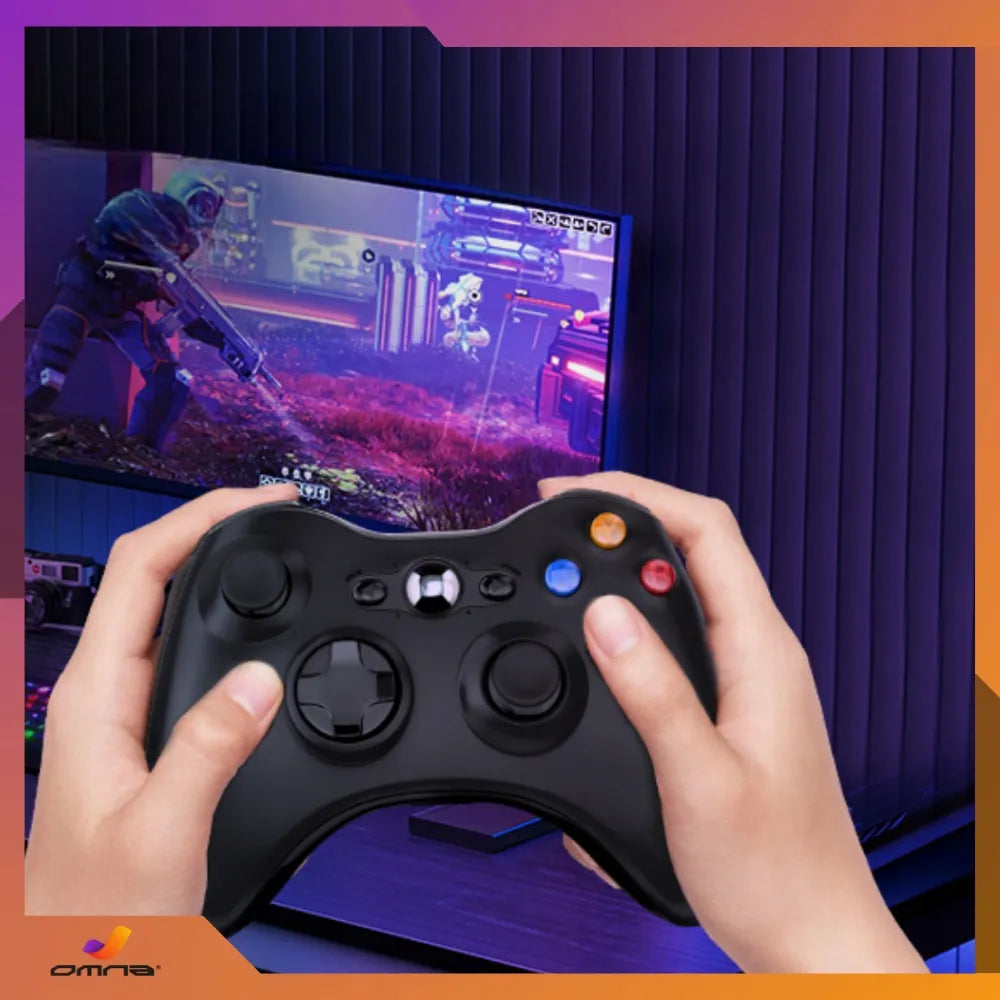 „Omna“ belaidis „Xbox 360“ valdiklis PC, su vibracija ir USB adapteriu