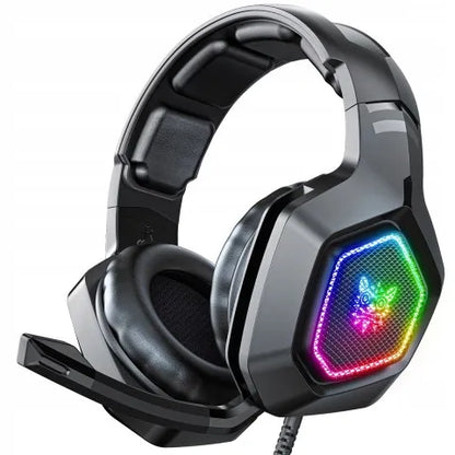 ONIKUMA K10 žaidimų ausinės su mikrofonu, laidinės, skirtos PC, PS4, Xbox