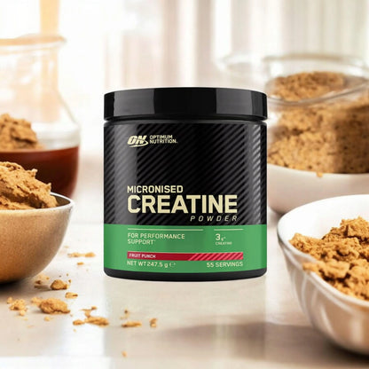 Optimum Nutrition kreatino monohidratas, 247 g, apelsinų skonio milteliai, 55 porcijos