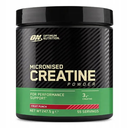 Optimum Nutrition kreatino monohidratas, 247 g, apelsinų skonio milteliai, 55 porcijos