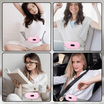 Originalus menstruacijų diržas masažuoklis elektrinis šildomas nuo skausmo